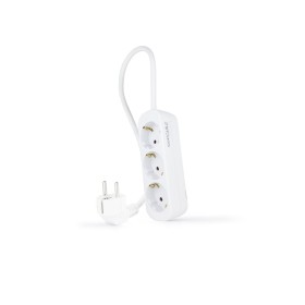 Comprar Nanocable Regleta 3 Tomas - 1.4m - Blanco - Ganga Electrónica