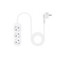 Comprar Nanocable Regleta 3 Tomas - 1.4m - Blanco - Ganga Electrónica