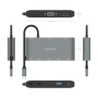 Comprar Aisens Usb-C Dock 8 en 1 - Usb-C a 1xhdmi - 1xvga - 1xrj45 - 2xusb-A - 2xusb-C 5g - 1xusb-C PD - 20cm - Gris - Ganga Ele