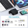 Comprar Cargador Rápido 65w Cuadrado USB C 5v 9v 12v 15v 18v 20v para Dell Hp Asus Lenovo Color Negro - Ganga Electrónica
