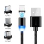 Comprar Cable de Carga Magnetico de USB a Micro Usb, Usb-C y Lightning 3 en 1 1 Metro 5v/2.4v - Ganga Electrónica