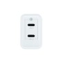 Comprar Coolbox Cargador Pared/Viaje 3.0 Gan Usb-C/Pd + Usb-C 35w Blanco Coolbox Máximo 35w/ 2xusb-C/ Quickcharge 3.0 - Ganga El