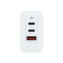 Comprar Coolbox Cargador Pared/Viaje 3.0 Gan 2xusb-C/Pd + Usb-A 65w Blanco Máximo 65w/ 2xusb-C, 1xusb-A/ Quickcharge 3.0 - Ganga