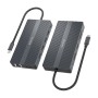 Comprar Dock Aisens 12 en 1 Usb-C a 2xhdmi DP RJ45 4xusb-A Usb-C Usb-C PD 20cm - Ganga Electrónica