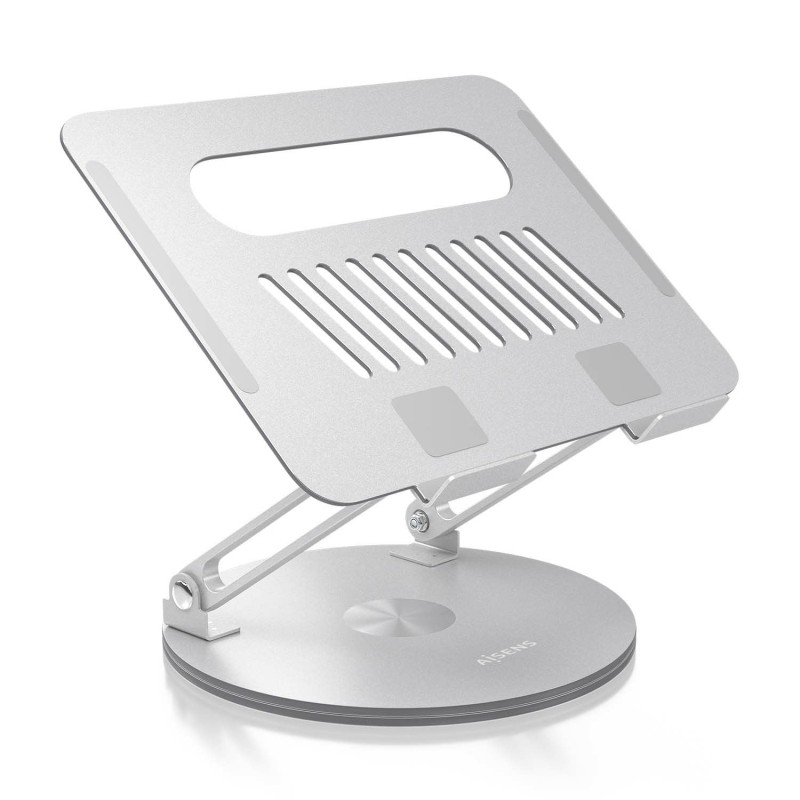 Comprar Aisens Soporte de Sobremesa Xl Giratorio Ajustable para Portatil / Tablet 10-17, Plata - Ganga Electrónica