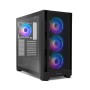 Comprar Caja PC Hummer Plasma ATX Panel Frontal Mesh Cristal Templado 4x Ventiladores Argb Preinstalados, Usb-C y 3.0, Negro - G
