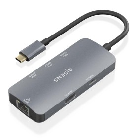 Comprar Aisens Usb-C Dock 6 en 1, Usb-C a 1xhdmi, 1xrj45, 3xusb-A, 1xusb-C Pd, Gris, 15cm - Ganga Electrónica