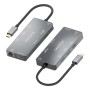 Comprar Aisens Usb-C Dock 9 en 1, Usb-C a 2xhdmi, 1xrj45, 2xusb-A Usb3.0, 1xusb-A Usb2.0, 1xusb-C Pd, 1xsd, 1xmicro Sd, Gris, 15