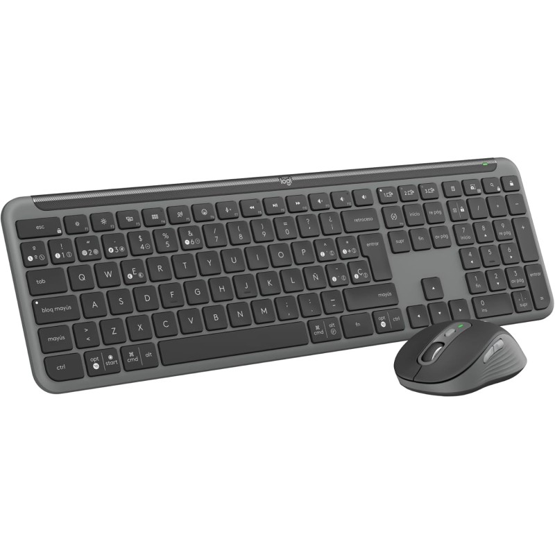 Comprar Teclado Español + Raton Logitech Mk950 Inalambrico 920-012486 - Ganga Electrónica