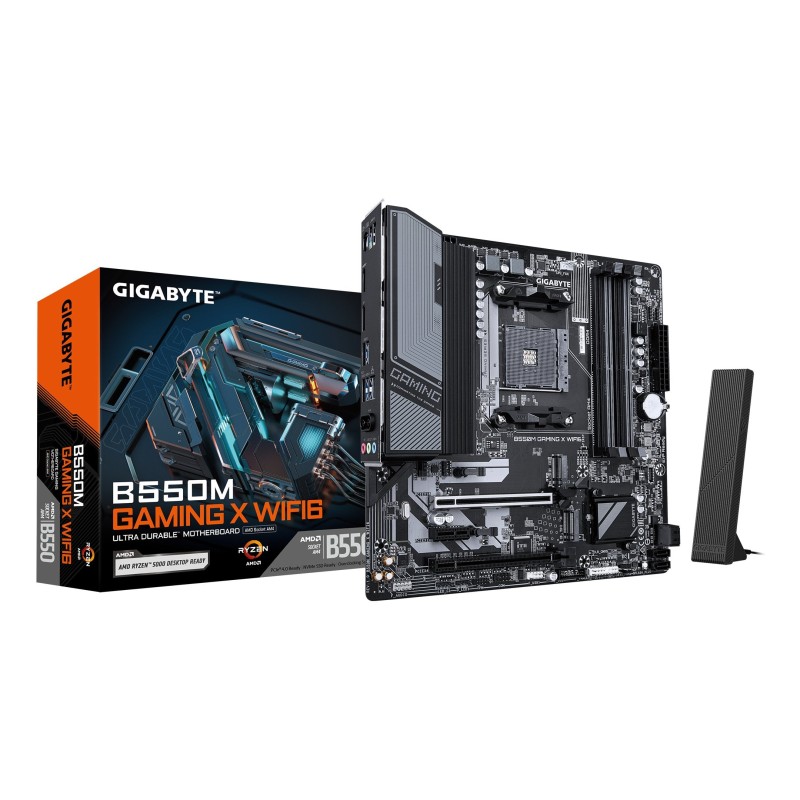 Comprar Gigabyte B550m Gaming x Wifi6 Amd - Socket Am4 - Micro ATX - Amd B550 9mb55mgw-00-G10 - Ganga Electrónica