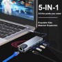Comprar Adaptador Usb-C para Portátil con 2 x USB 3,0 , 1 x Usbc Pd100w, 1 x HDMI 4K , 1 x Red LAN RJ45 - Ganga Electrónica