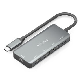 Comprar Hub USB Tipo-C Aisens A109-0945 3xusb 1xusb Tipo-C 1xusb Tipo-C PD Gris - Ganga Electrónica
