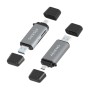 Comprar Aisens Lector de Tarjetas Sd, Micro Sd, Mmc, Rs-Mmc, Mmc Micro, Usb-A y Usb-C, Gris - Ganga Electrónica