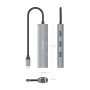 Comprar Aisens Dock Usb-C a Ethernet Gigabit + Hub 3xusb-A, Gris, 15cm - Ganga Electrónica