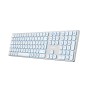 Comprar Coolbox Teclado Inalambrico Retroiluminado Moonlight Key B431 Usb-C+Bt5.1+Rf2.4g Blanco Aluminio - Ganga Electrónica