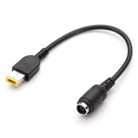 Comprar Cable Adaptador para Cargador Hp Dell de 7.4mm * 5.0mm a Punta Rectangular Lenovo Cable de 0.15 M Negro - Ganga Electrón