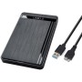 Comprar Caja Externa para Disco HDD / SSD 2.5'" - USB 3.0 - sin Tornillos - Negro - Ganga Electrónica