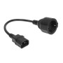 Comprar Cable Extension C14 a Cee 7/3 Shucko Hembra 0,20m Negro - Ganga Electrónica