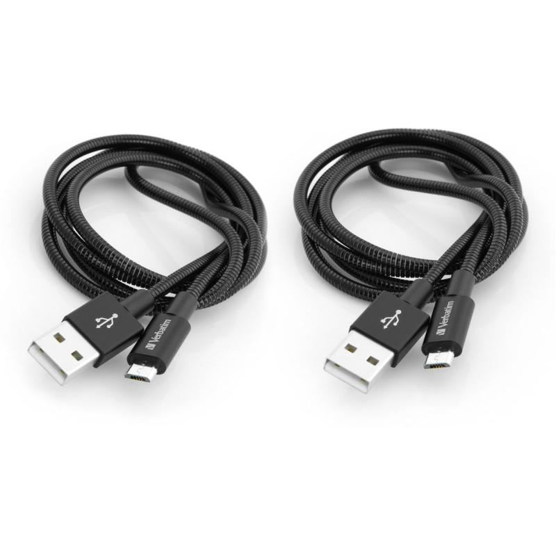 Verbatim 48874 Micro B USB Cable SYNC N Charge 100cm Black + Micro B USB Cable