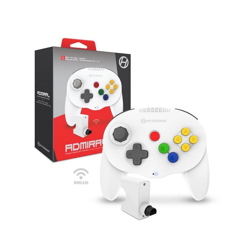Comprar Hyperkin Admiral Blanco Bluetooth Gamepad Analógico Nintendo Switch Lite, Android, MAC, Nintendo Switch, PC - Ganga Elec