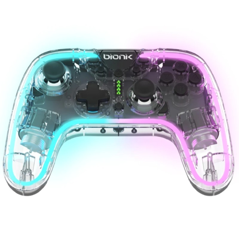 Comprar Dreamgear BIONIK NEOGLOW Transparente RF Gamepad Android, Nintendo Switch, PC - Ganga Electrónica
