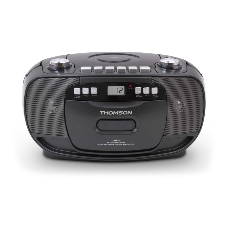Comprar Thomson RK200CD sistema estéreo portátil Analógica 2,4 W AM, FM Negro Reproducción MP3 - Ganga Electrónica