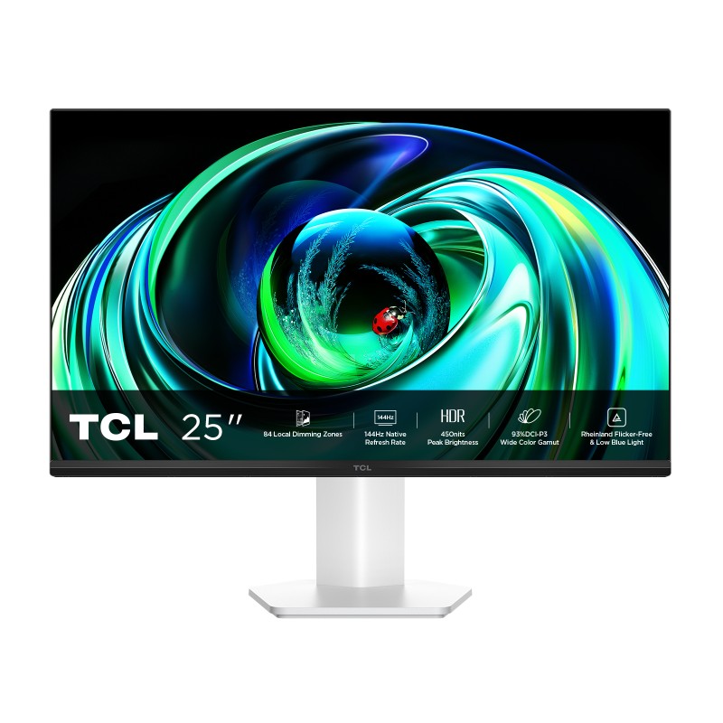 Comprar TCL 25G54 pantalla para PC 63,5 cm (25") 1920 x 1080 Pixeles Full HD QLED Blanco - Ganga Electrónica