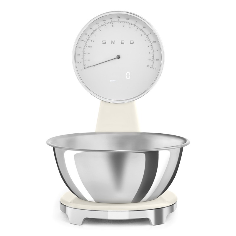 Comprar Smeg KSF01CRWW báscula de cocina Crema de color Encimera Báscula electrónica de cocina - Ganga Electrónica