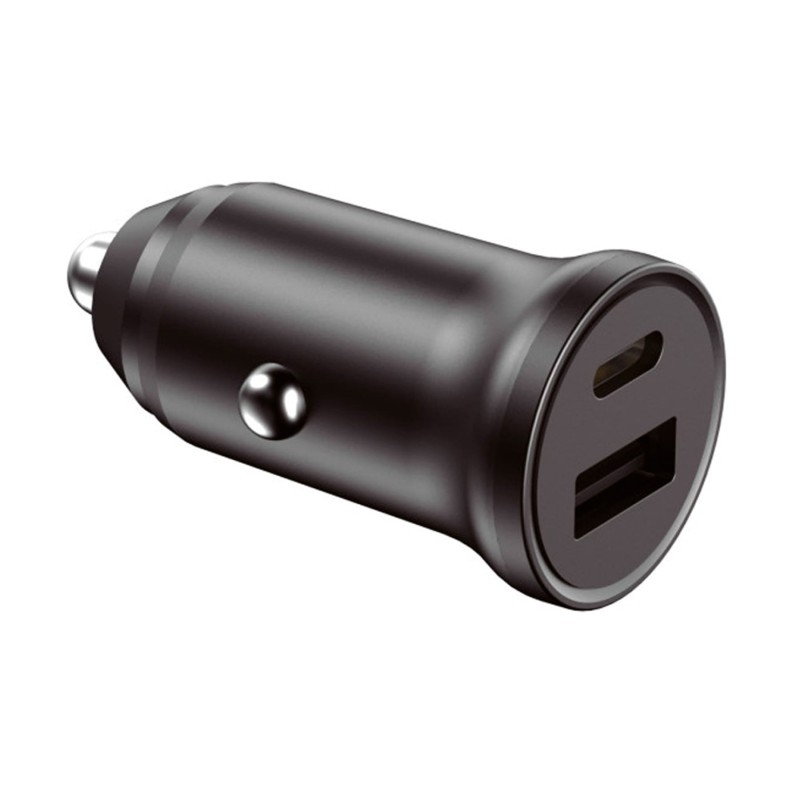Comprar Ksix Bxcrc20w Negro - Cargador USB-A + USB-C para coche 20W - Ganga Electrónica