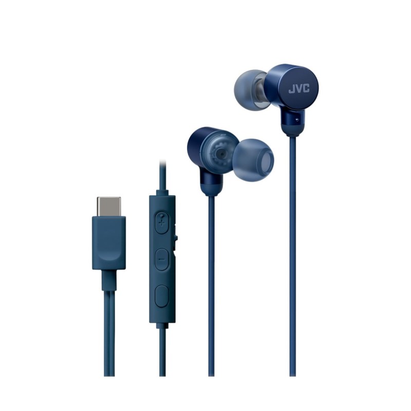 Comprar JVC HA-FR29UC Azul - Auriculares con cable USB-C micrófono y mando a distancia - Ganga Electrónica