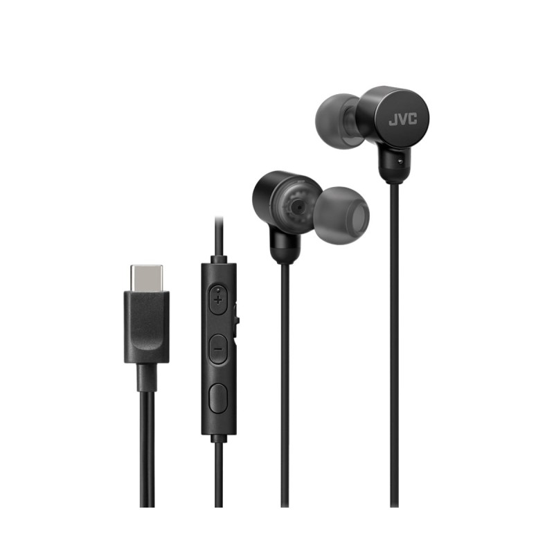 Comprar JVC HA-FR29UC Negro - Auriculares con cable USB-C micrófono y mando a distancia - Ganga Electrónica