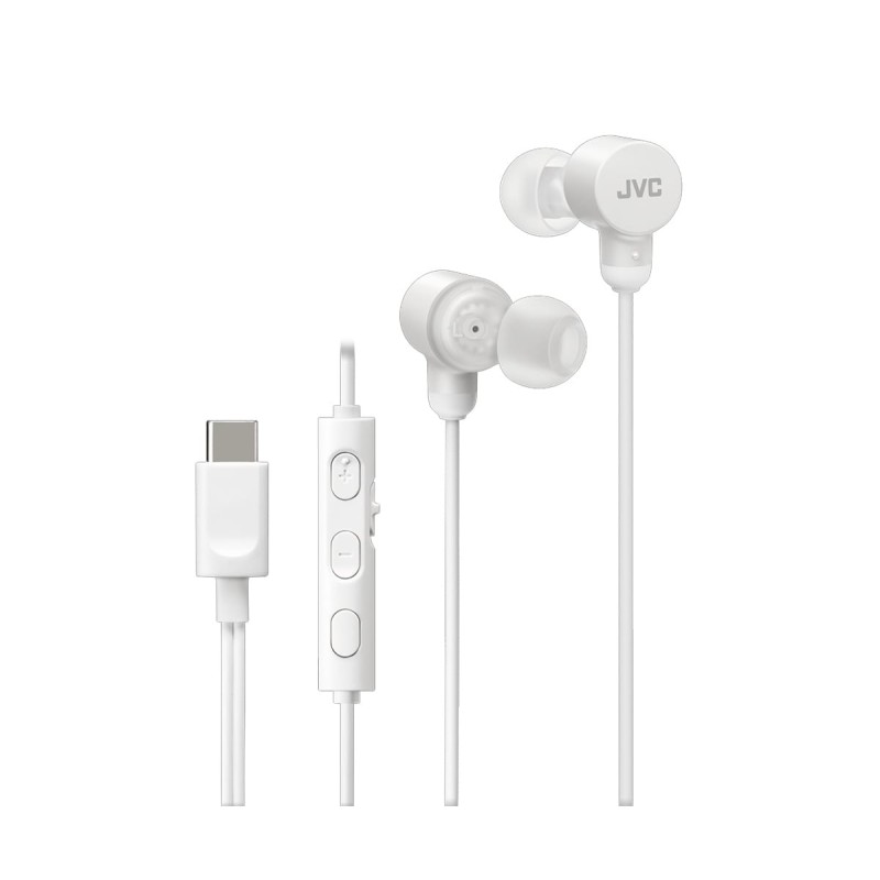 Comprar JVC HA-FR29UC Blanco - Auriculares con cable USB-C micrófono y mando a distancia - Ganga Electrónica
