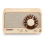 Comprar Sangean WR-8 Fresno Blanco - Radio analógica de madera con AM - FM - Ganga Electrónica
