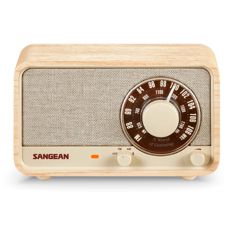 Comprar Sangean WR-8 Fresno Blanco - Radio analógica de madera con AM - FM - Ganga Electrónica