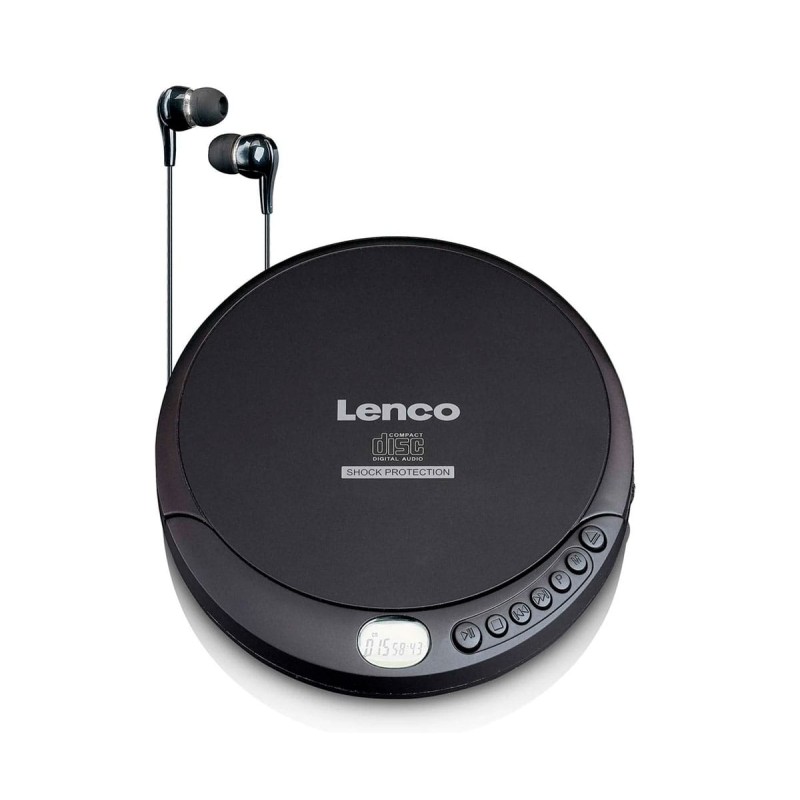 Comprar Lenco CD-200 Negro - Reproductor de CD portátil con sistema antichoque - Ganga Electrónica