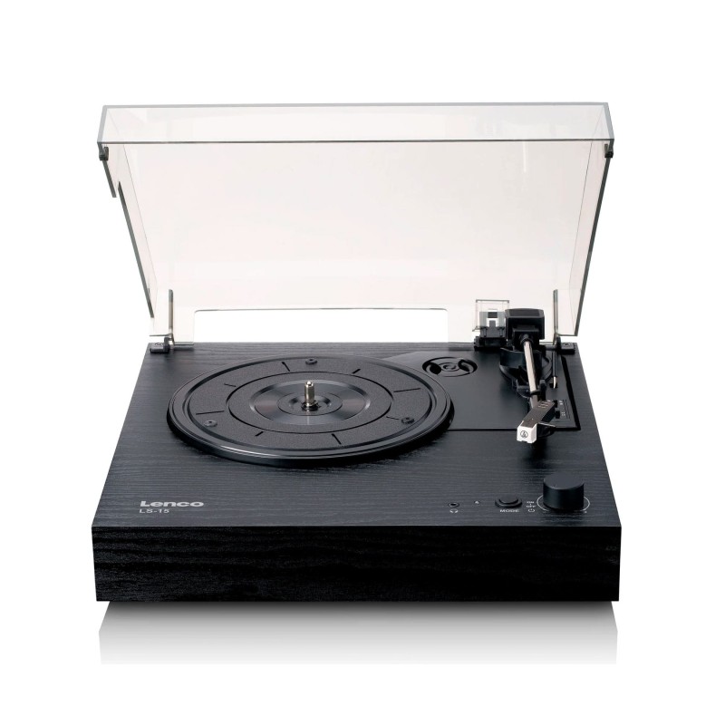 Comprar Lenco LS-15BK Madera Negro - Tocadiscos con bluetooth - Dos altavoces integrados - Ganga Electrónica