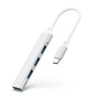 Comprar Generico Hub 4 Puertos Usb-C A 4x Usb 3.0 De Alta Velocidad Plata - Ganga Electrónica