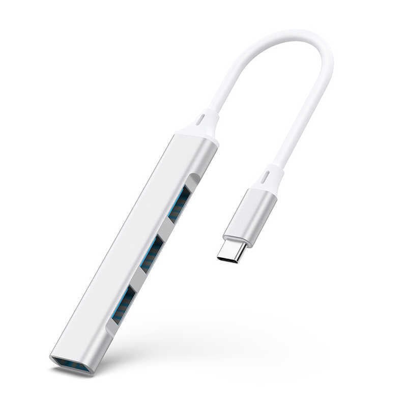 Comprar Generico Hub 4 Puertos Usb-C A 4x Usb 3.0 De Alta Velocidad Plata - Ganga Electrónica