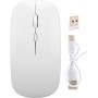 Comprar Generico Raton Inalámbrico Recargable 2 En 1 Bluetooth + Usb 2.4g 1600 Dpi Ergonómico Blanco - Ganga Electrónica