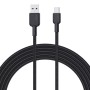 Comprar Aukey Cb-Nac1 Cable Usb-C Type-C Power Delivery Pd 60w 3a 1m Nylon Negro - Ganga Electrónica