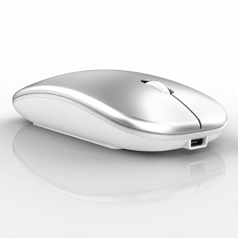 Comprar Generico Raton Inalámbrico Recargable 2 En 1 Bluetooth + Usb 2.4g 1600 Dpi Ergonómico Plata - Ganga Electrónica