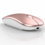 Comprar Generico Raton Inalámbrico Recargable 2 En 1 Bluetooth + Usb 2.4g 1600 Dpi Ergonómico Oro Rosa - Ganga Electrónica