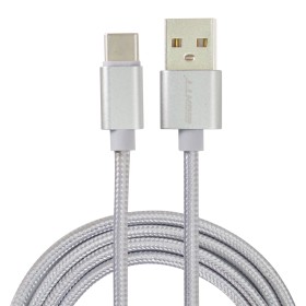 Comprar Eightt Cable Usb A Usb-C Metal Flex. 1 M Nilon Trenzado Plata - Ganga Electrónica
