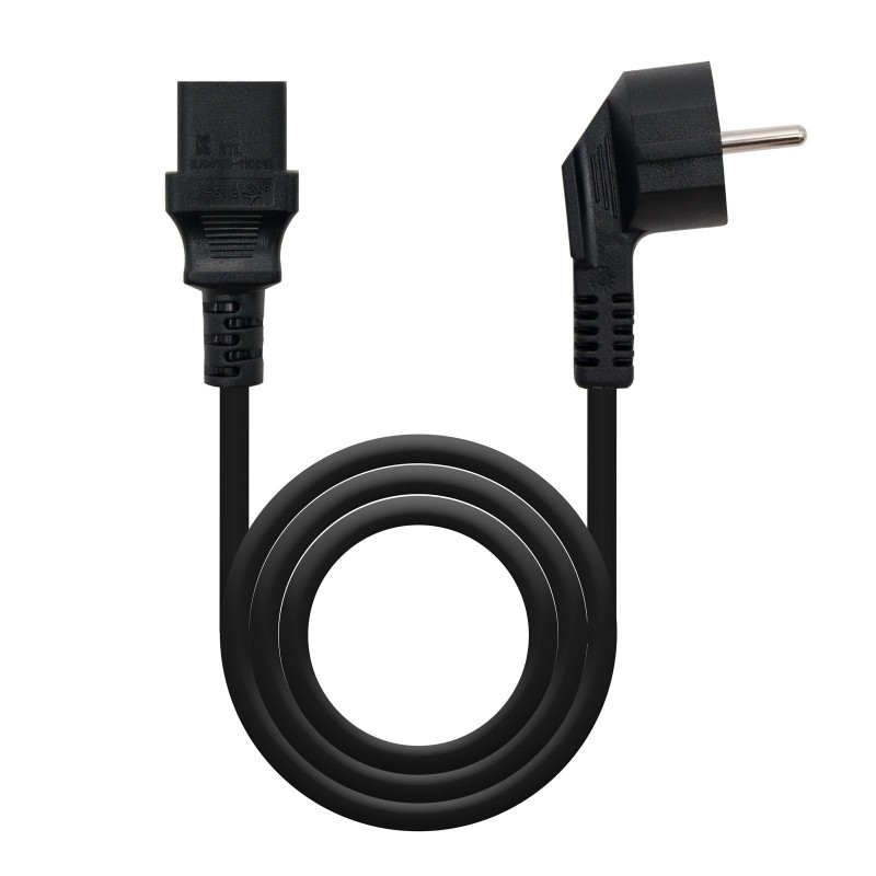 Comprar Nanocable Cable De Alimentacion Cpu - Shucko Cee7 Macho A C-13 Hembra 1.50m - Negro - Ganga Electrónica