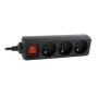 Comprar Gembird Energenie Regleta Eg-Psu3f-01 3 X Tipo E 10 A 0,60m Negro - Ganga Electrónica