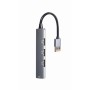 Comprar Gembird Hub 4 Puertos (Usb3 X 1 Puerto, Usb2 X 3 Puertos), Plateado Uhb-U3p1u2p3-02 - Ganga Electrónica