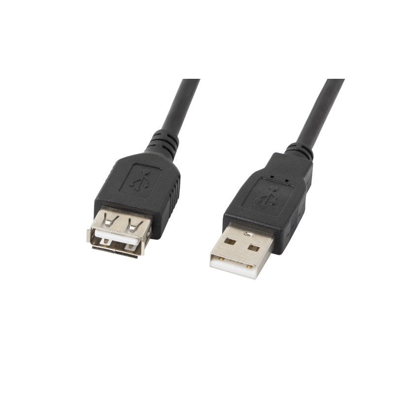 Comprar Cable Alargador Usb Lanberg Ca-Usbe-10cc-0050-Bk Conectores A-Macho A-Hembra Negro 5 Metros - Ganga Electrónica