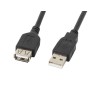 Comprar Cable Alargador Usb Lanberg Ca-Usbe-10cc-0050-Bk Conectores A-Macho A-Hembra Negro 5 Metros - Ganga Electrónica