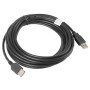 Comprar Cable Alargador Usb Lanberg Ca-Usbe-10cc-0050-Bk Conectores A-Macho A-Hembra Negro 5 Metros - Ganga Electrónica