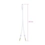 Comprar Nanocable Cable Adaptador Audio Jack 3.5mm Hembra 4 Pines A 2x Jack 3.5mm Macho 3 Pines 0.20m - Blanco - Ganga Electróni
